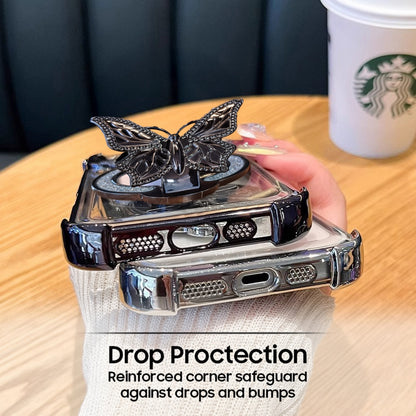 Vivo Y200 5G Premium Butterfly Stand Airbags Case