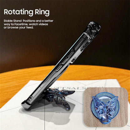 Vivo Y200 5G Premium Butterfly Stand Airbags Case