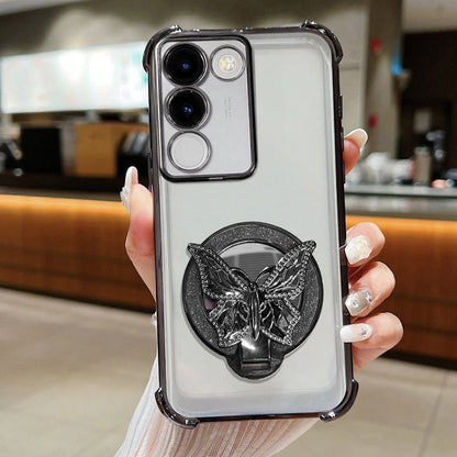 Vivo Y200 5G Premium Butterfly Stand Airbags Case