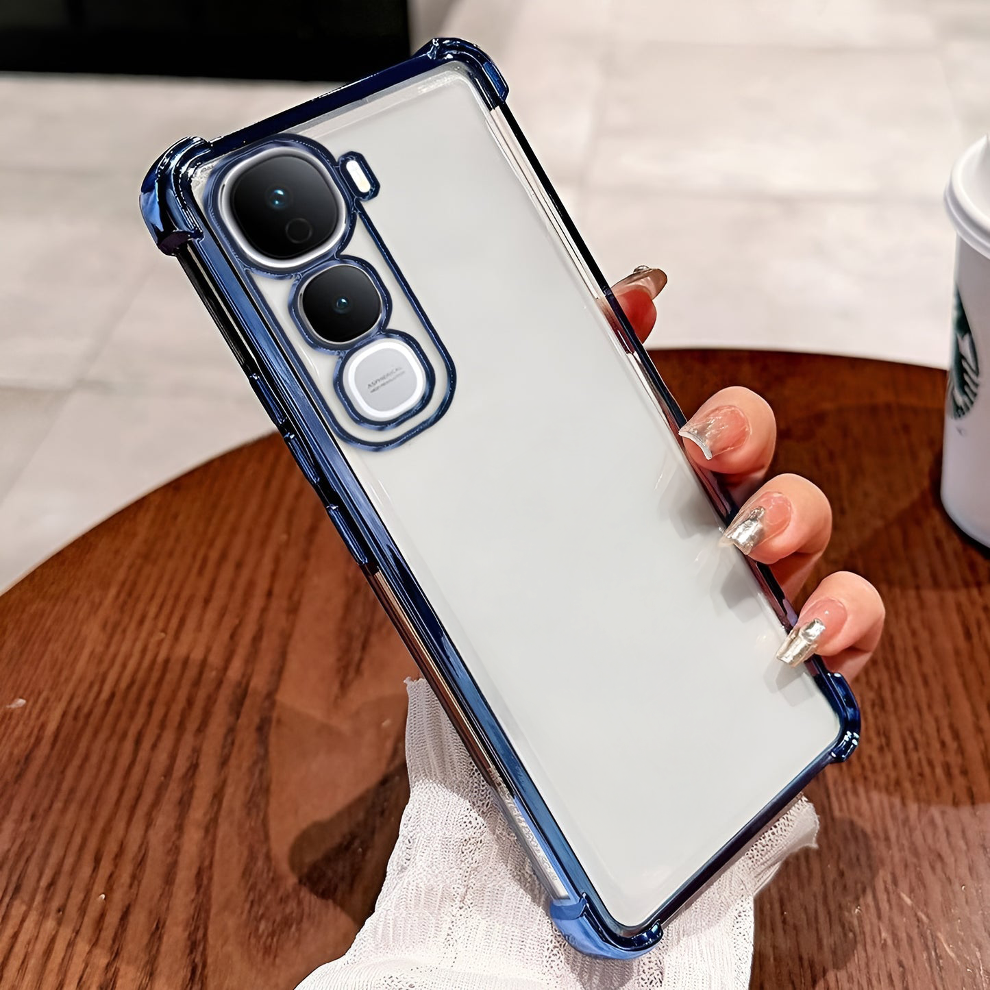 Vivo Y400 Pro 5G Transparent Airbags Back Case