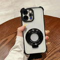 Vivo V70 5G Original Luxury Magnifier Ring Stand Shockproof Airbags Corner Case