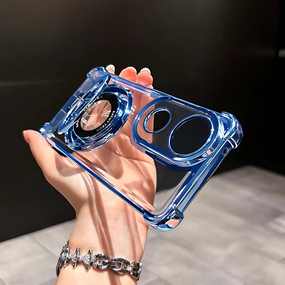 Vivo V50 5G Original Luxury Magnifier Ring Stand Shockproof Airbags Corner Case