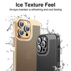 iPhone 14/15/16 Pro New Mesh Red Electroplated Precision Heat Dissipation iPhone Case