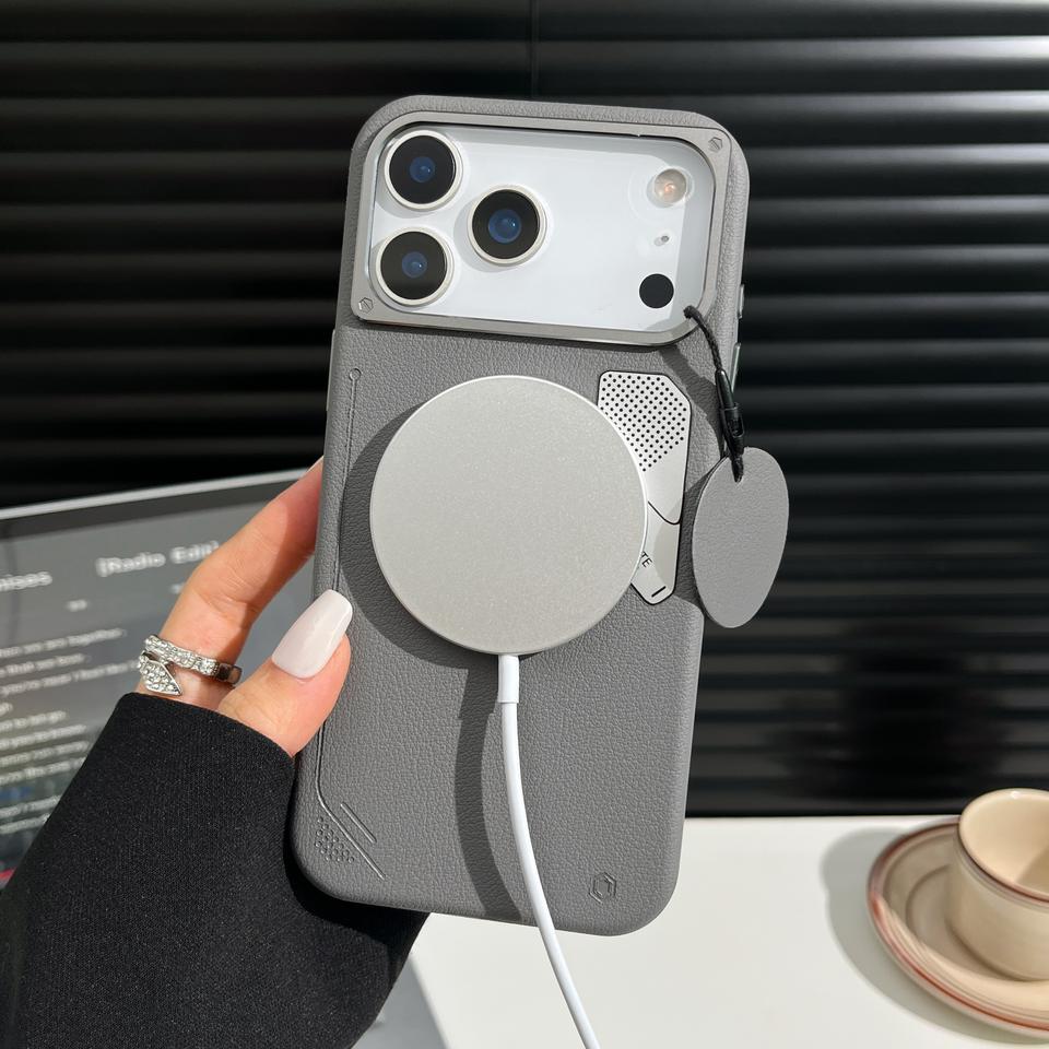 iPhone 17 Pro & 17 Pro Max Soft PU Leather Texture Magnetic Magsafe Case