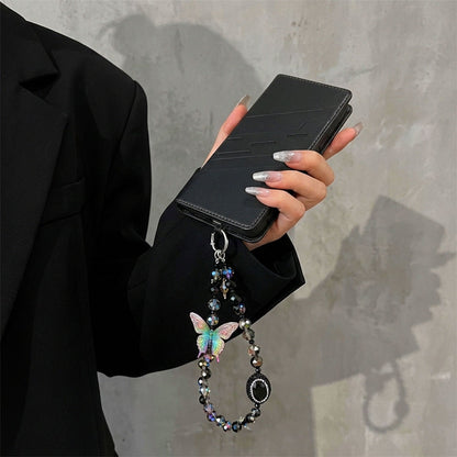 Vivo V40 Pro 5G Retro PU Leather Magnetic Wallet Flip Case with Charm Strap