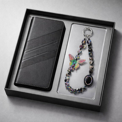 Vivo V40 Pro 5G Retro PU Leather Magnetic Wallet Flip Case with Charm Strap